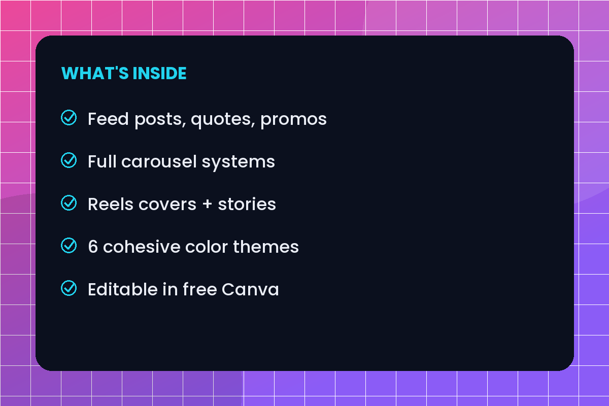 300+ Instagram Templates for Canva — What's Inside