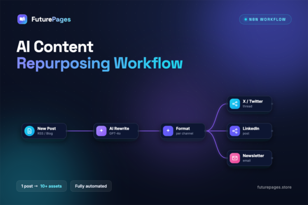 AI Content Repurposing Workflow (n8n) — FuturePages