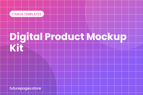 Digital Product Mockup Kit (Canva) — Cover
