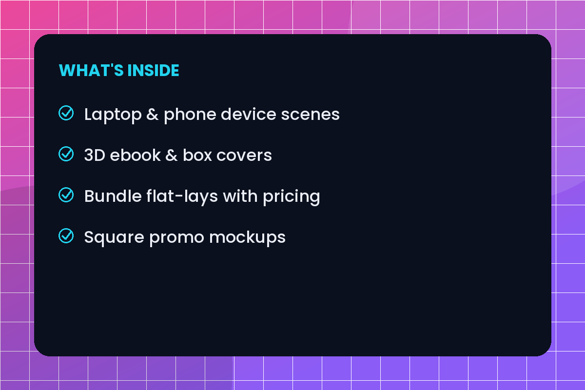 Digital Product Mockup Kit (Canva) — What's Inside