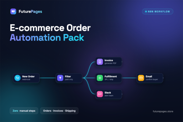 E-commerce Order Automation Pack (n8n) — FuturePages
