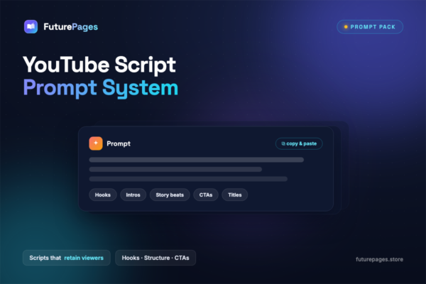 YouTube Script Prompt System — FuturePages